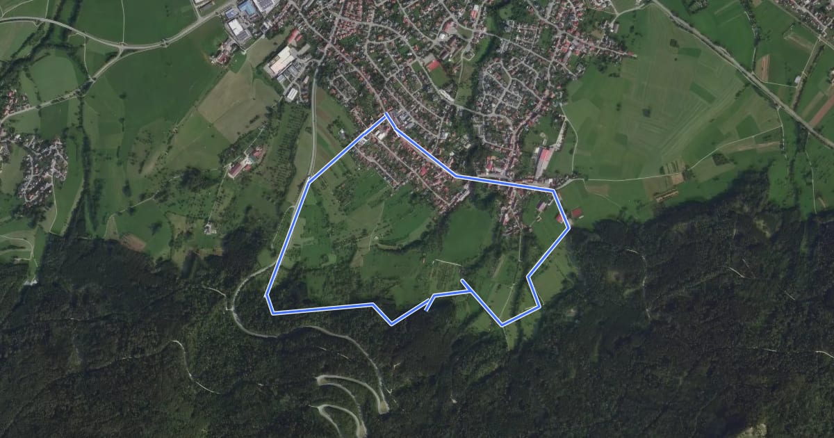 Маршрут Panoramarundweg Weilstetten на спутниковом снимке