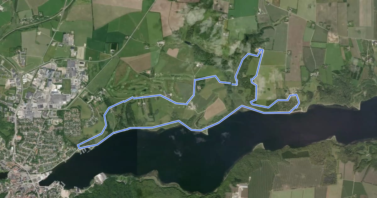 Маршрут Panoramaruten на спутниковом снимке