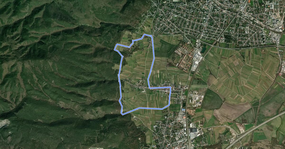 Маршрут Panoramastrecke (Sooß) на спутниковом снимке
