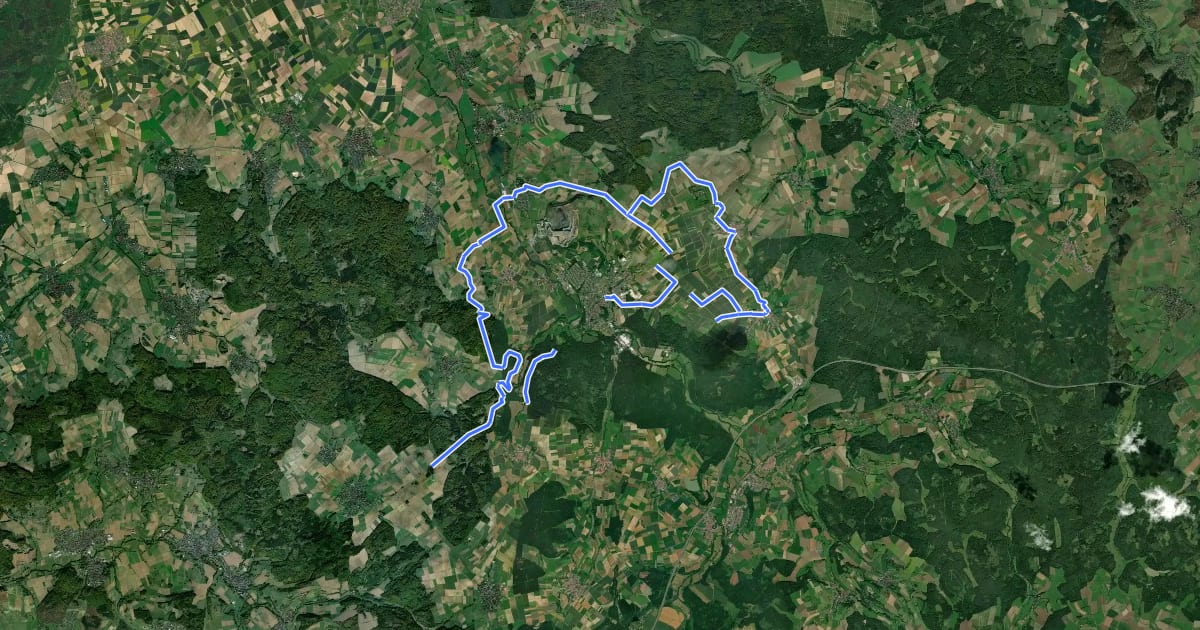 Маршрут Panoramatour на спутниковом снимке