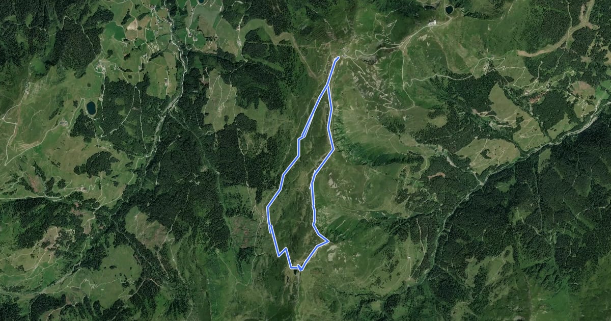 Маршрут Panoramatour 3 Gipfel und 2 Seen на спутниковом снимке