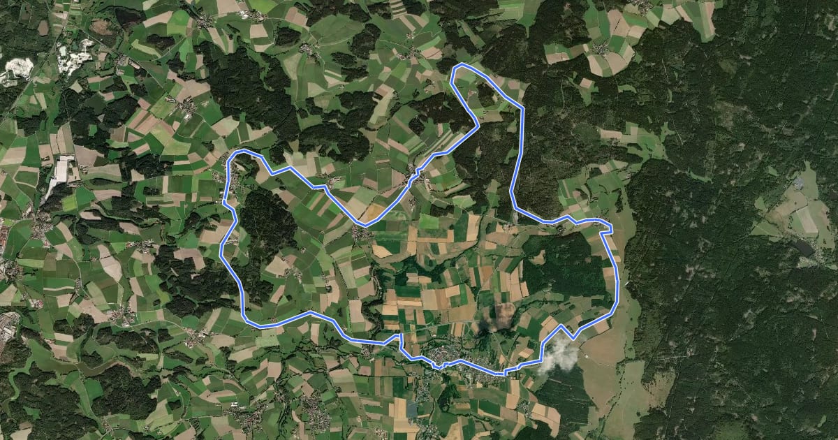 Маршрут Panoramaweg на спутниковом снимке
