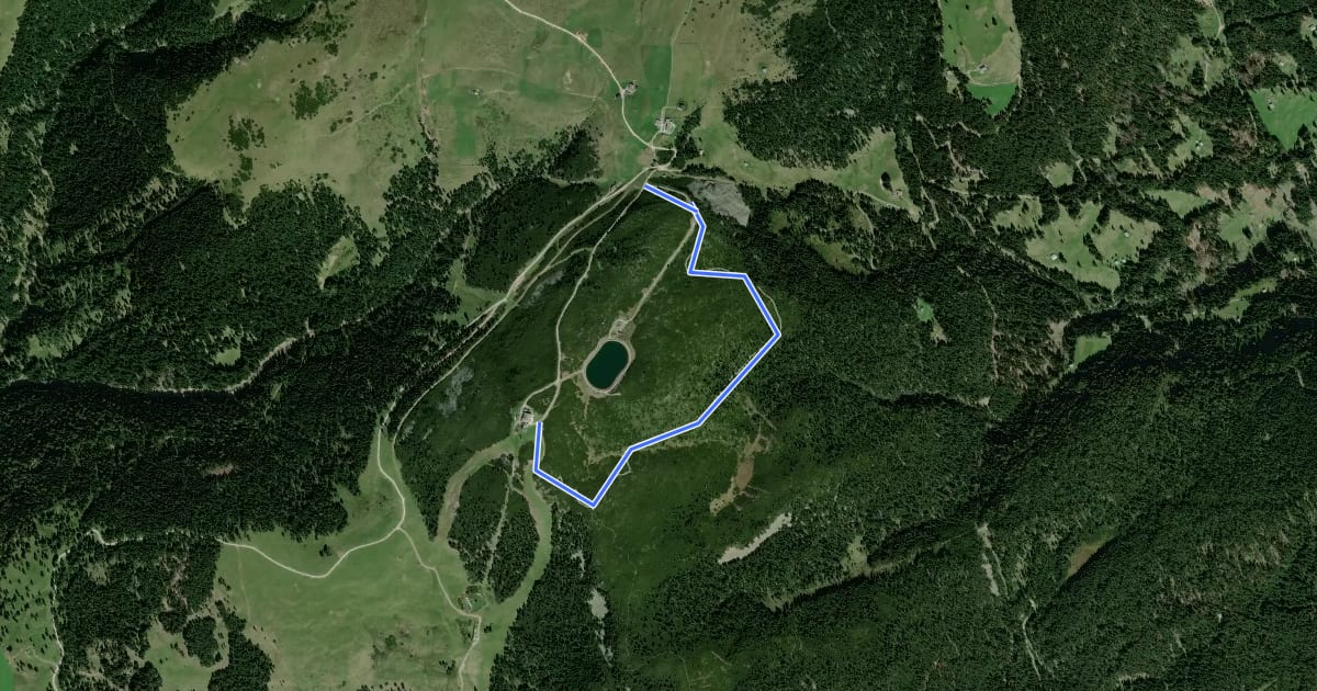 Маршрут Panoramaweg на спутниковом снимке