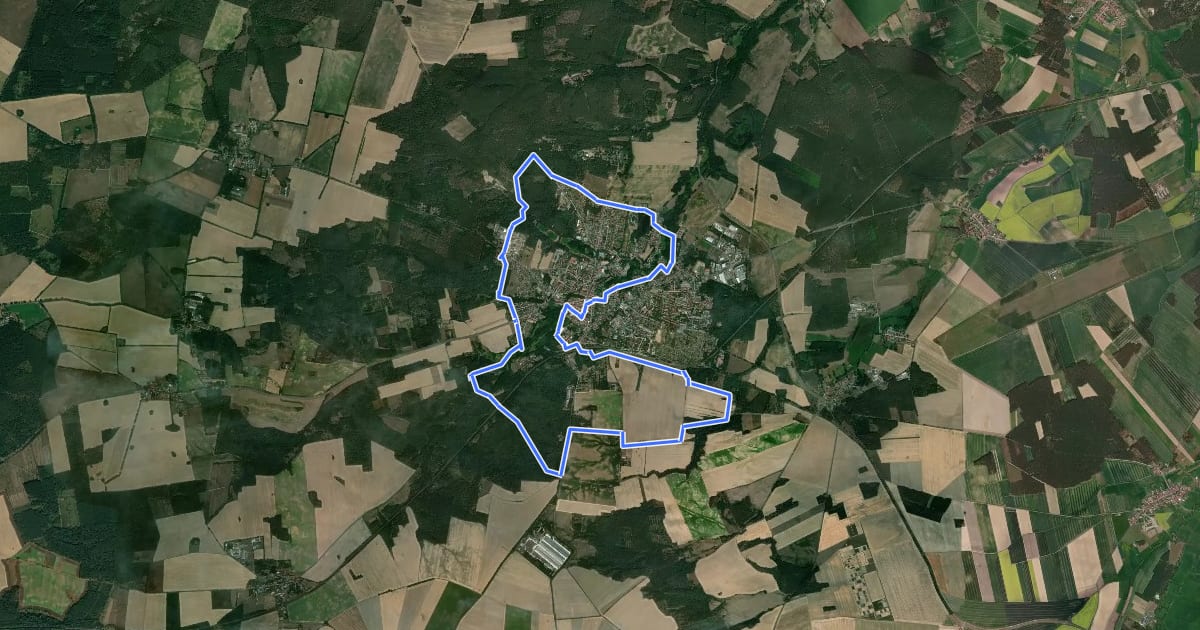 Маршрут Panoramaweg на спутниковом снимке