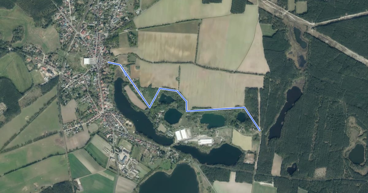 Маршрут Panoramaweg на спутниковом снимке