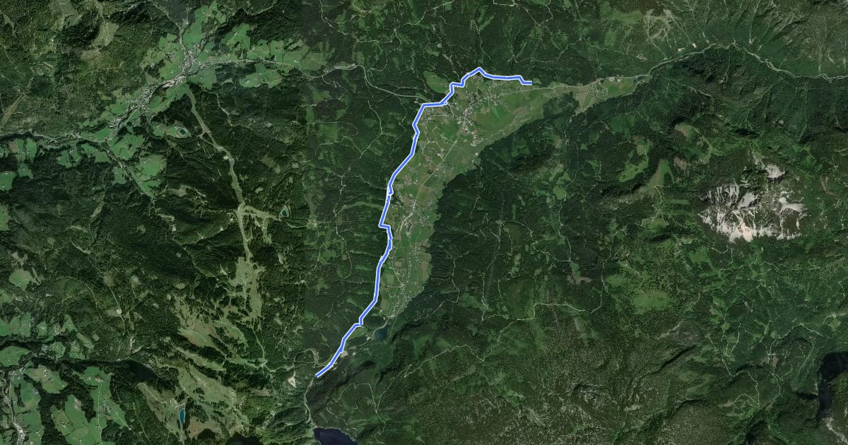Маршрут Panoramaweg на спутниковом снимке