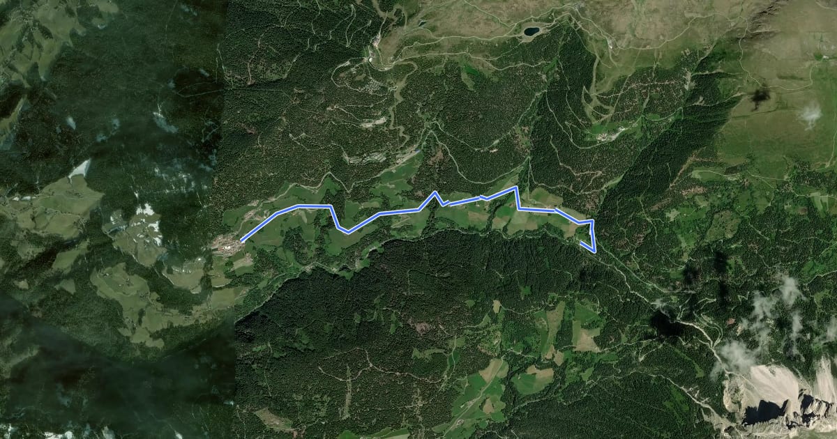 Маршрут Panoramaweg (Afers) на спутниковом снимке