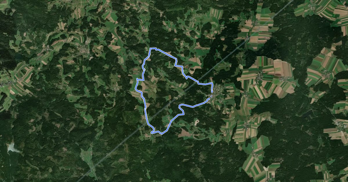 Маршрут Panoramaweg Bad Traunstein Nr. 53 на спутниковом снимке