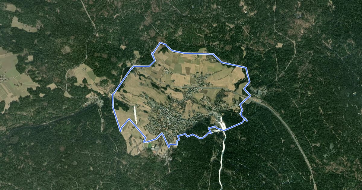 Маршрут Panoramaweg Bischofsgrün на спутниковом снимке