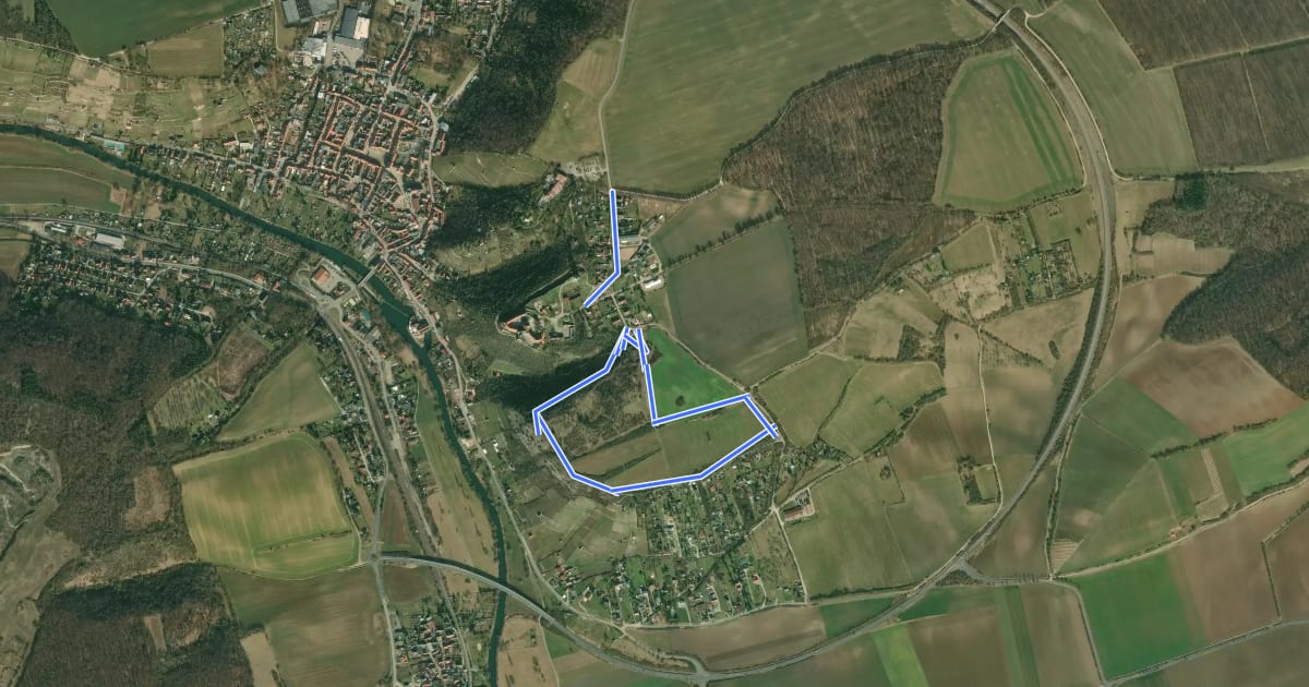 Маршрут Panoramaweg Haineberg на спутниковом снимке