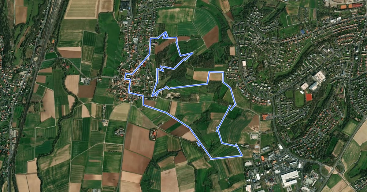 Маршрут Panoramaweg Oberhone на спутниковом снимке