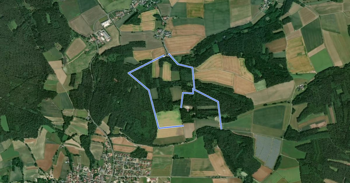 Маршрут Panoramaweg Rödlashütte на спутниковом снимке