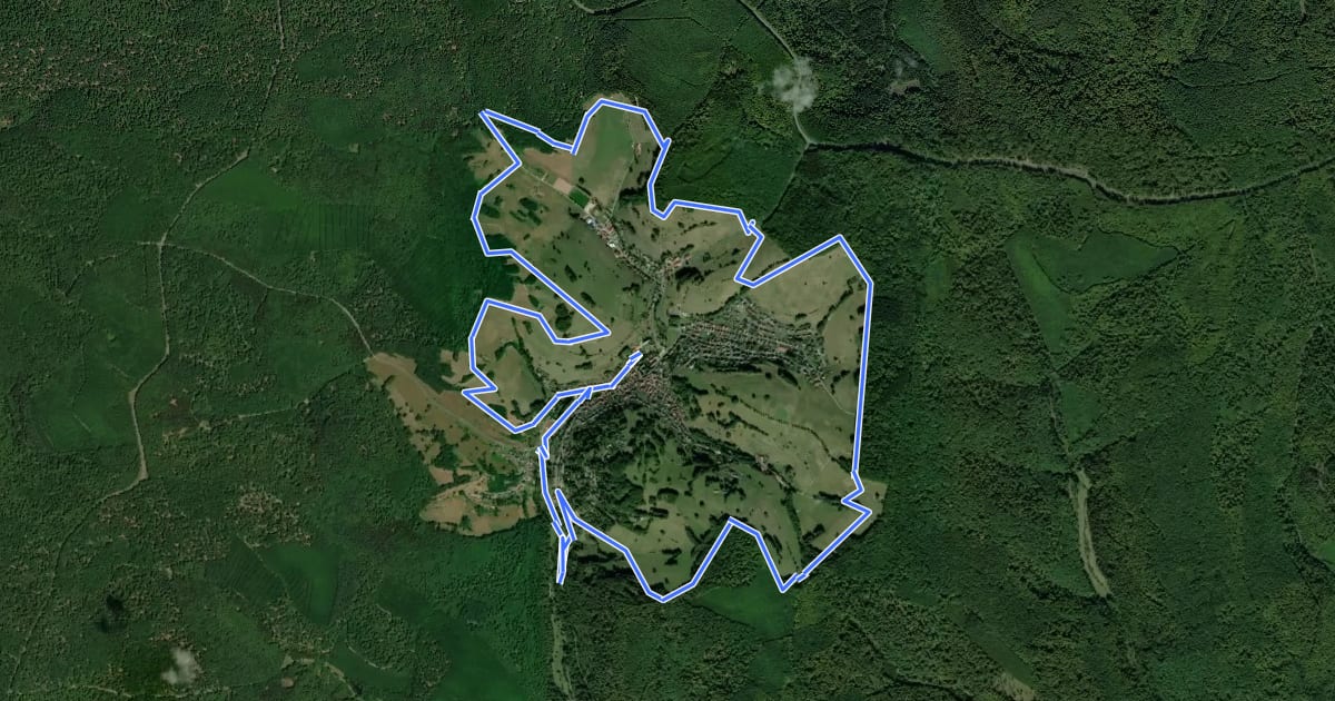 Маршрут Panoramaweg Rothenbuch на спутниковом снимке