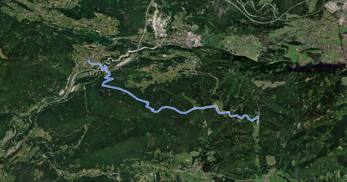 Маршрут Panoramaweg Südalpen 01 на спутниковом снимке