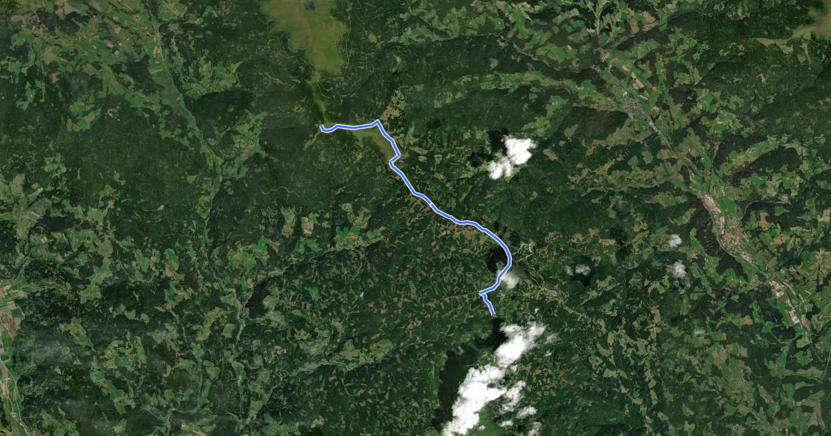 Маршрут Panoramaweg Südalpen 19 на спутниковом снимке