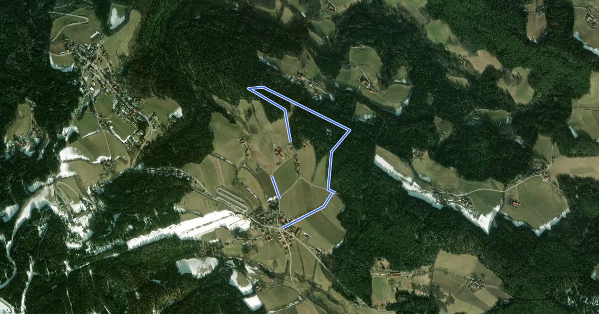 Маршрут Panoramaweg (Unternberg) на спутниковом снимке