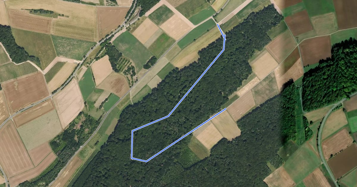 Маршрут Panoramaweg Welzbachtal- Erweiterungsrunde на спутниковом снимке