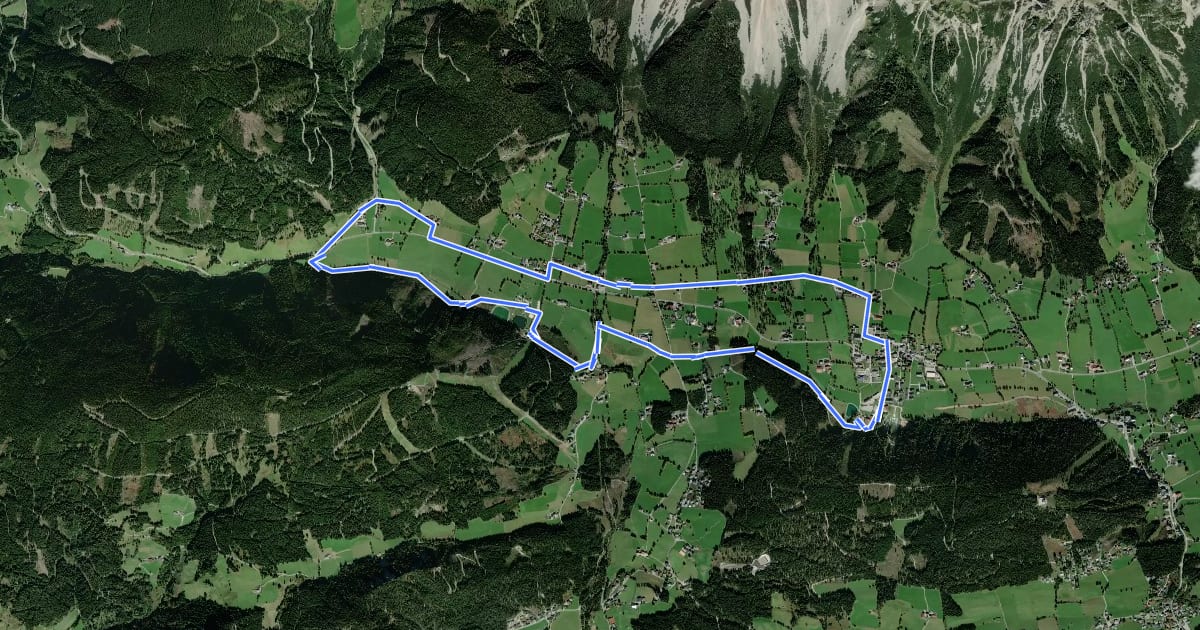 Маршрут Panoramaweg West на спутниковом снимке
