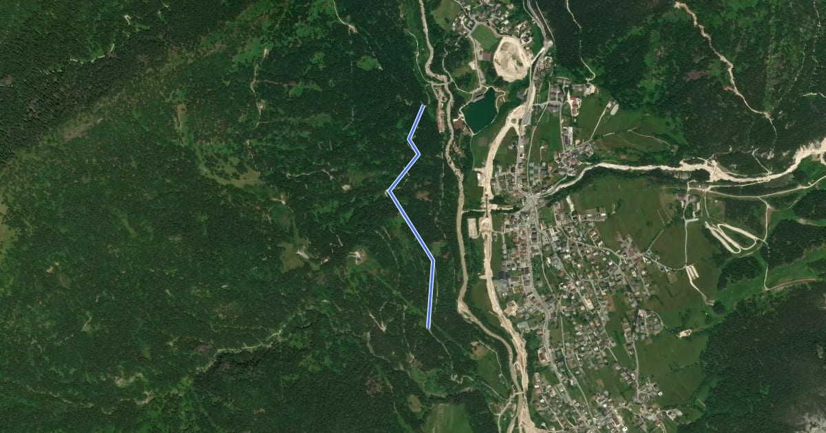 Маршрут Panoramica на спутниковом снимке