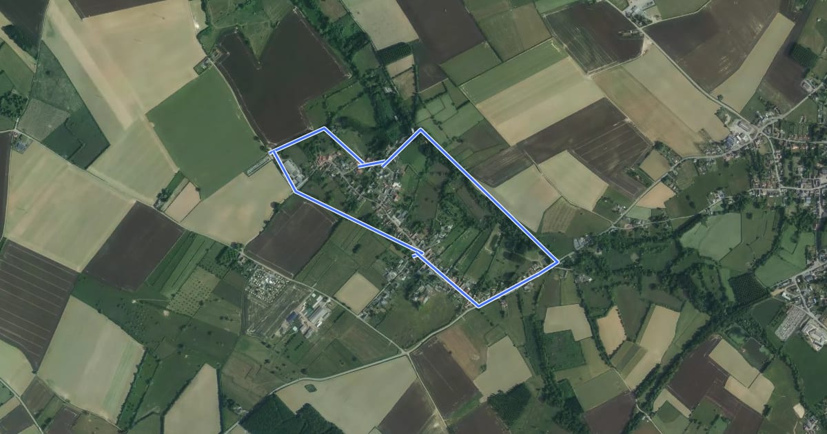 Маршрут Par les Caches à Frasnoy на спутниковом снимке