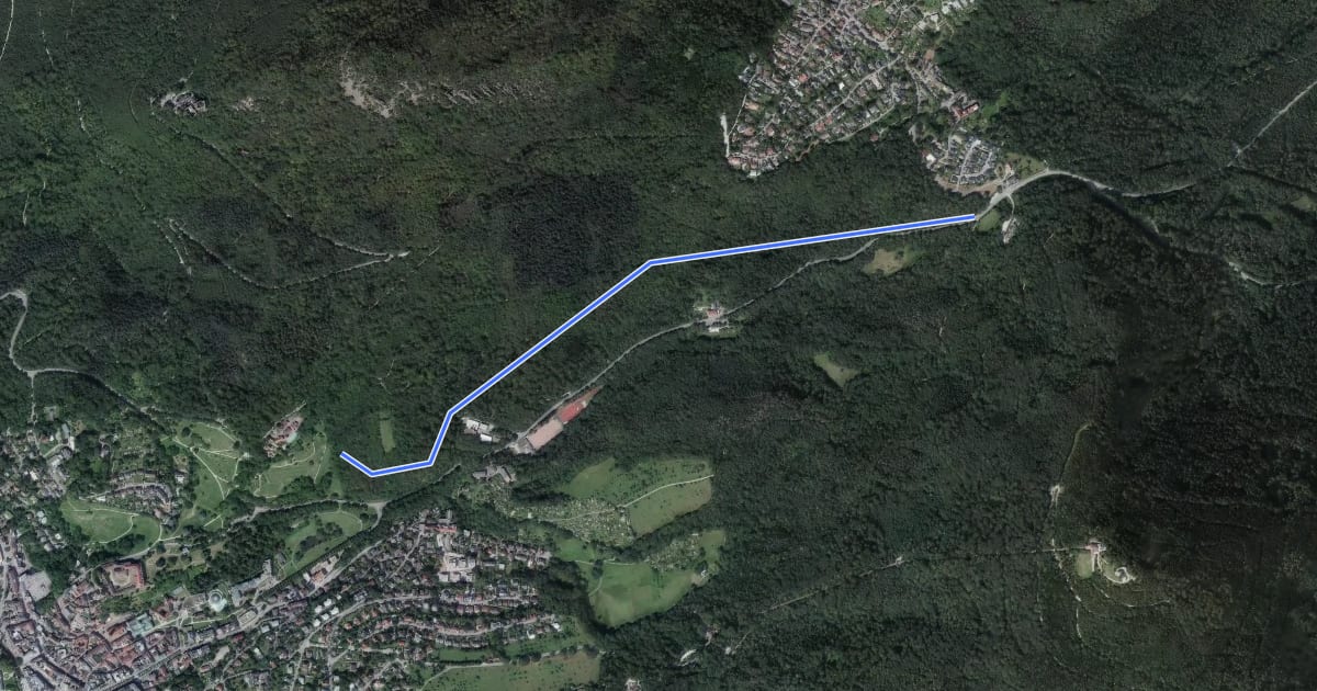 Маршрут Paracelsusweg - Ebersteinburg Parkplatz Wolfsschlucht на спутниковом снимке