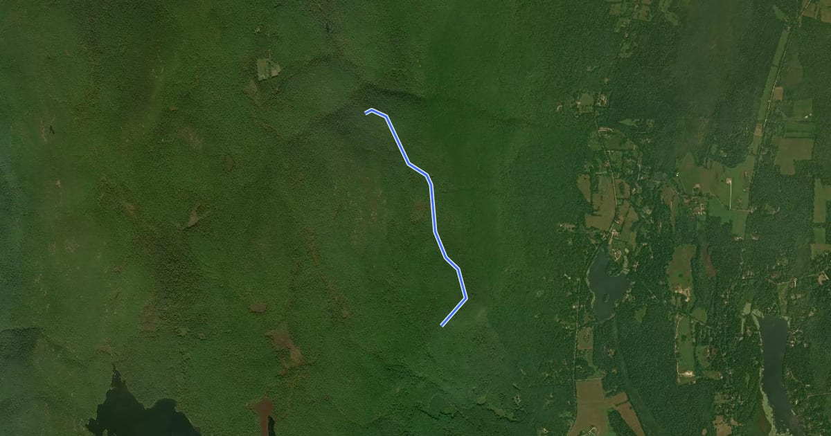 Маршрут Paradise Lane Trail на спутниковом снимке