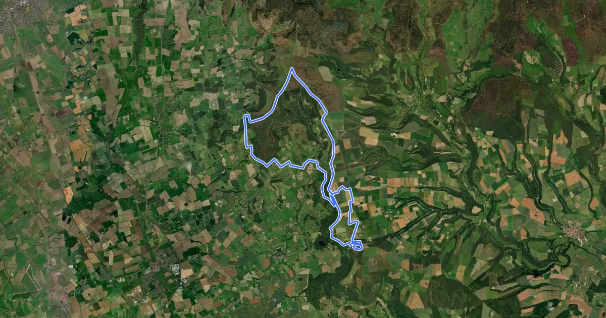 Маршрут Paradise Trail на спутниковом снимке