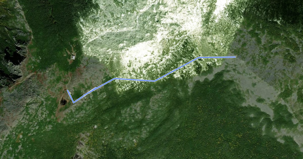 Маршрут Parapet Trail на спутниковом снимке
