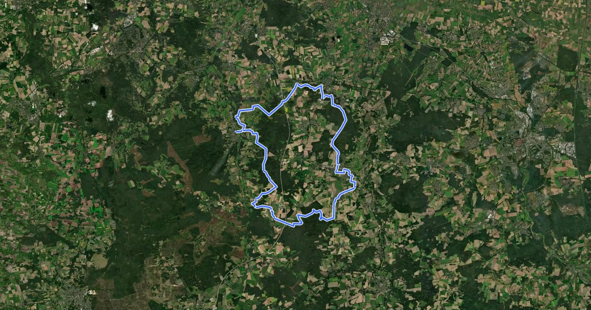 Маршрут Parcour der Augenblicke Wanderweg на спутниковом снимке