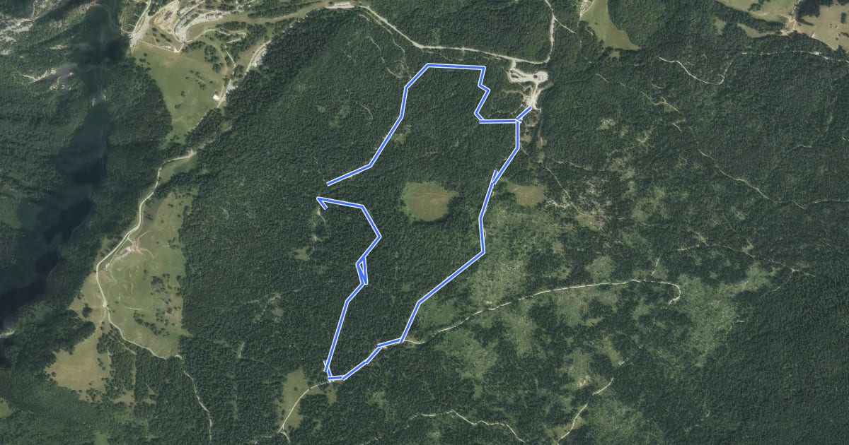 Маршрут Parcours Classique Secteur Revard на спутниковом снимке