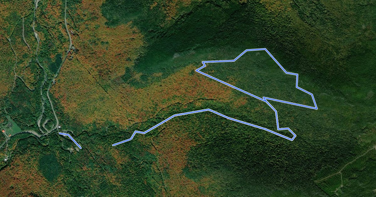 Маршрут Parcours de la Crête des Grives на спутниковом снимке