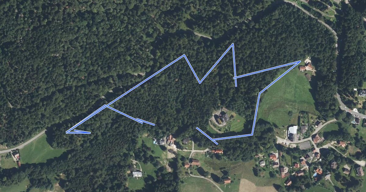Маршрут Parcours de santé du Hohwald на спутниковом снимке