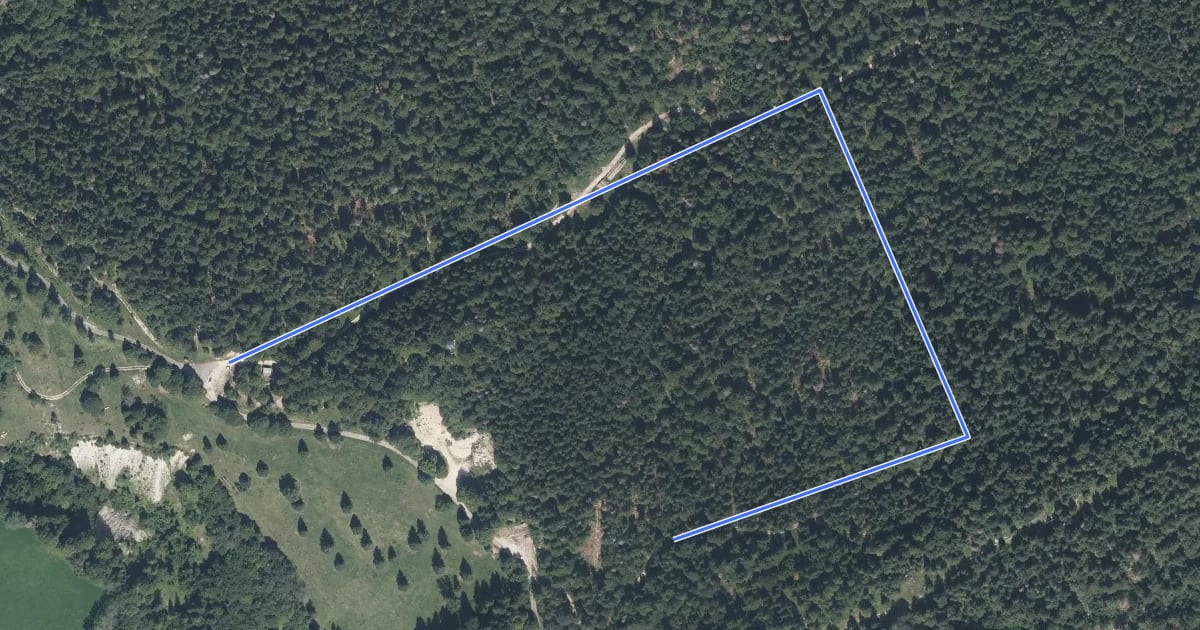 Маршрут Parcours loisirs на спутниковом снимке