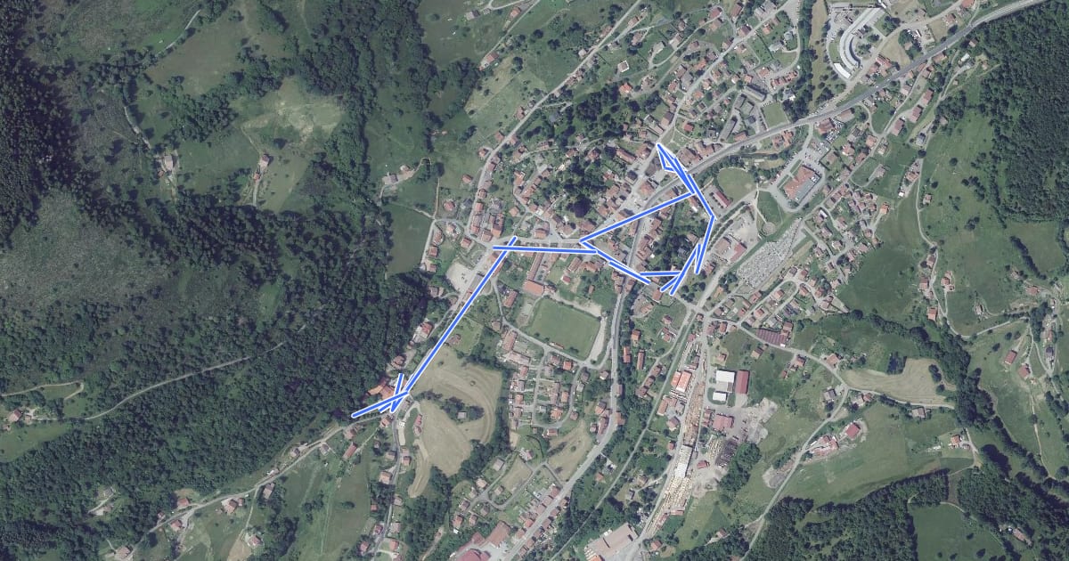 Маршрут Parcours Maurice Pottcher на спутниковом снимке