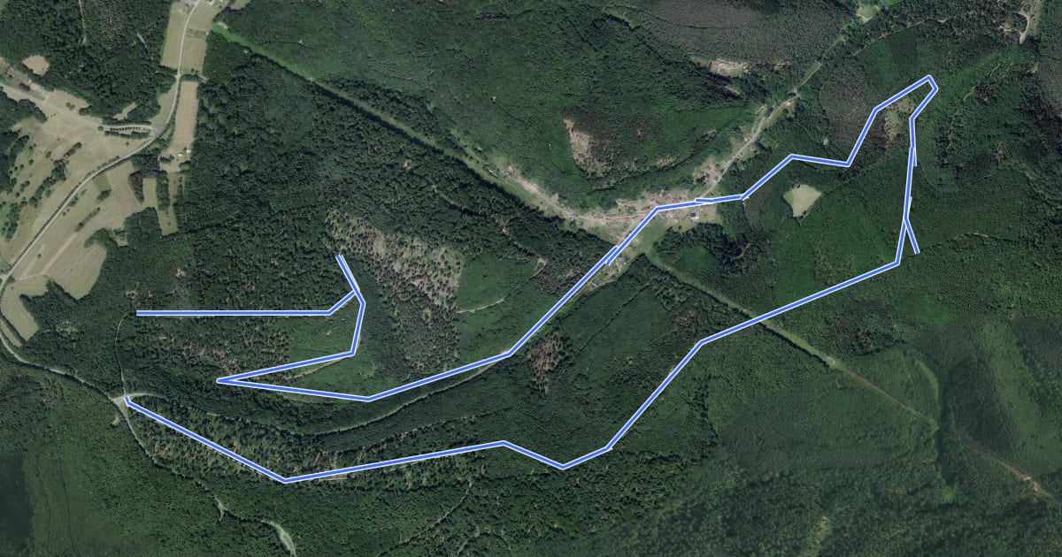Маршрут Parcours permanent du Mondfänger - 20 km на спутниковом снимке