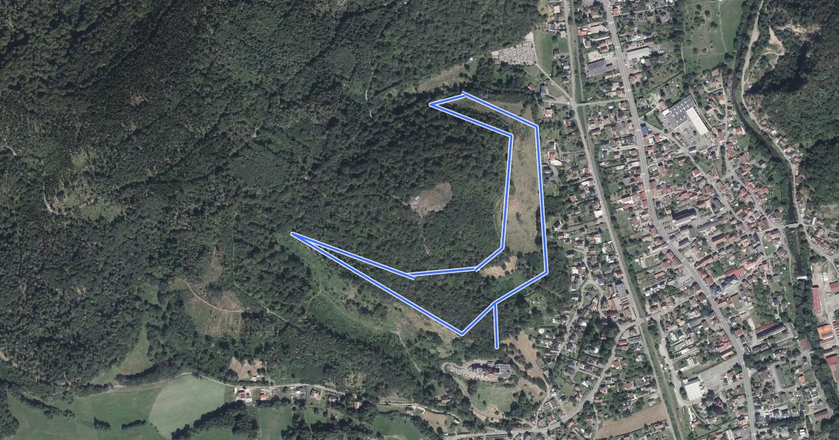 Маршрут Parcours Sportif на спутниковом снимке