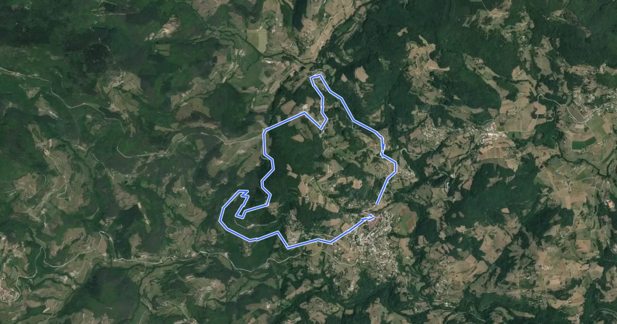 Маршрут Parcours VTT n°3 на спутниковом снимке