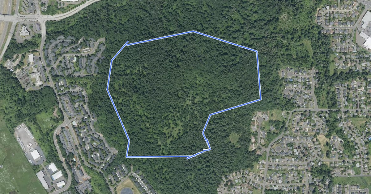 Маршрут Park Loop Trail на спутниковом снимке