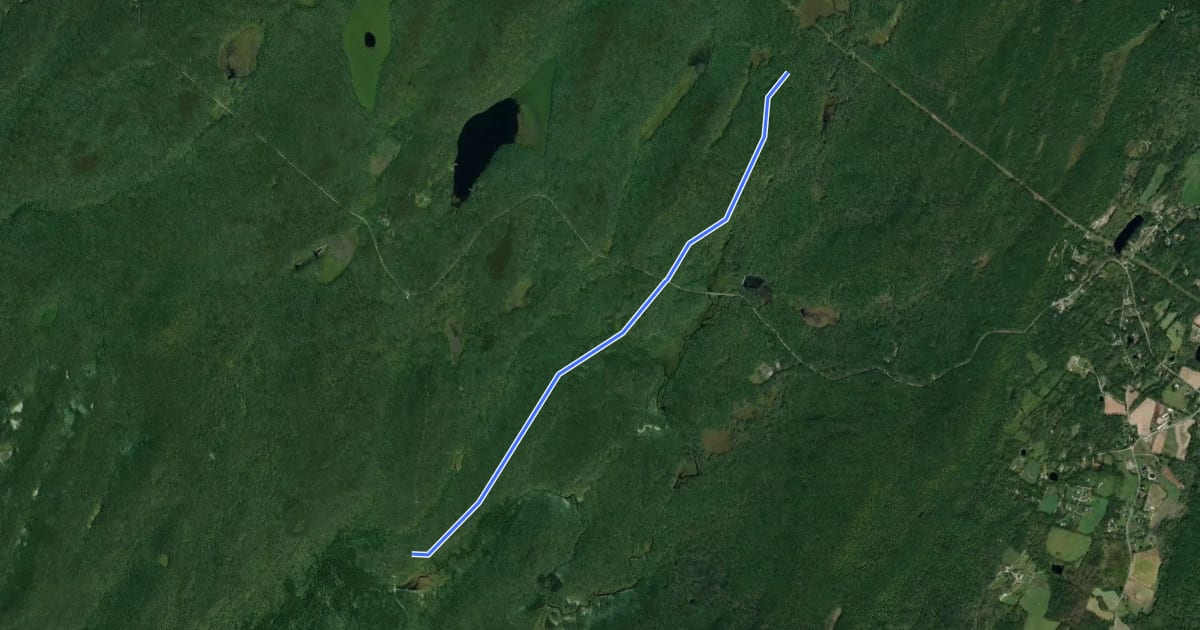 Маршрут Parker Trail на спутниковом снимке