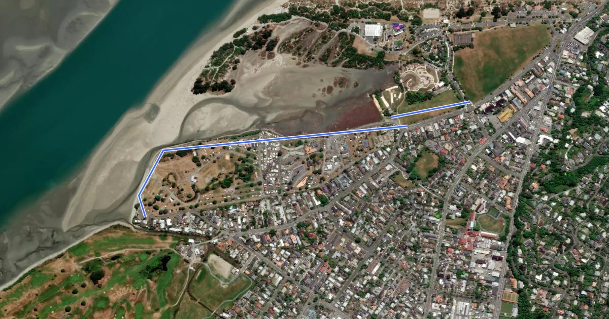 Маршрут Parkers to Hounsell Shared Path на спутниковом снимке