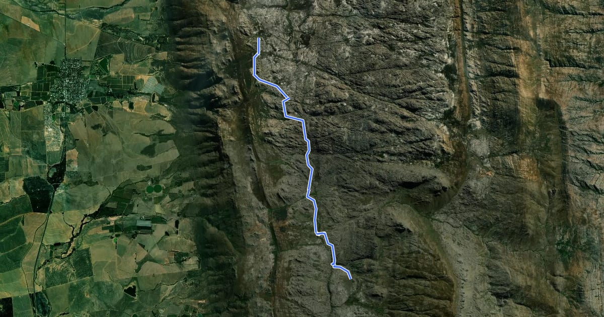 Маршрут Parking Area to De Tronk via River на спутниковом снимке