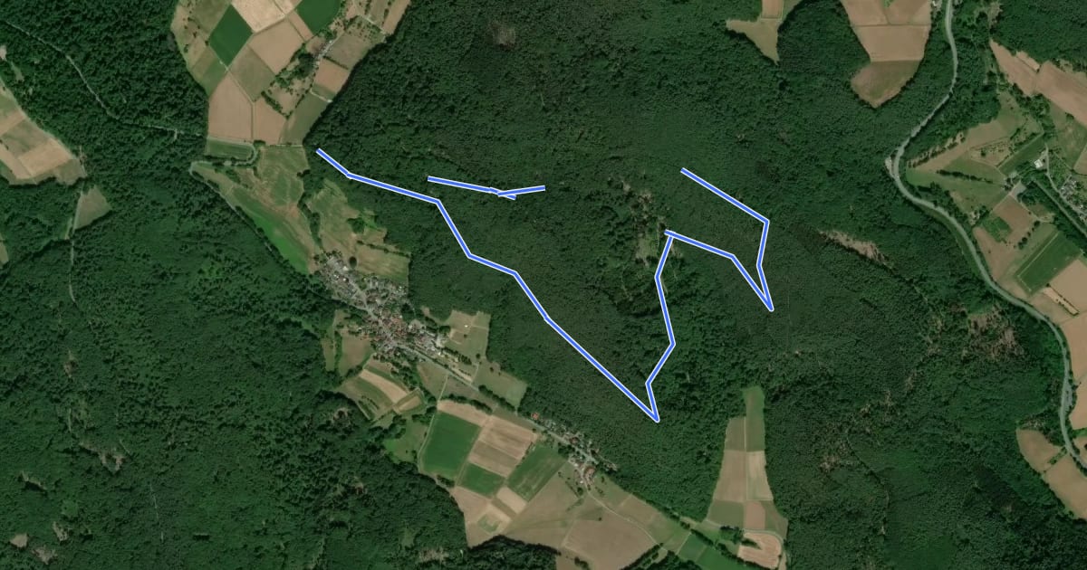 Маршрут Parkplatzrundwanderweg Bettelmannsbuche 6 : Tannenberg-Weg на спутниковом снимке