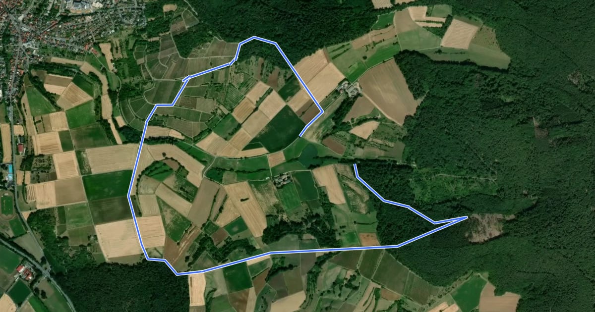 Маршрут Parkplatzrundwanderweg Hainrich 4 : Hardberg-Weg на спутниковом снимке