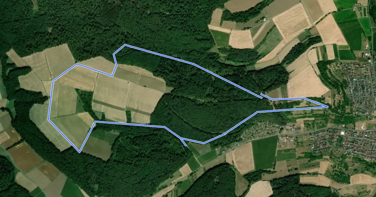 Маршрут Parkplatzrundwanderweg Hartgrund 5 : Hintersberg-Weg на спутниковом снимке