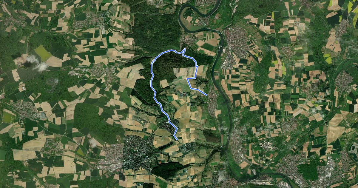 Маршрут Parkplatzwanderweg 1 на спутниковом снимке
