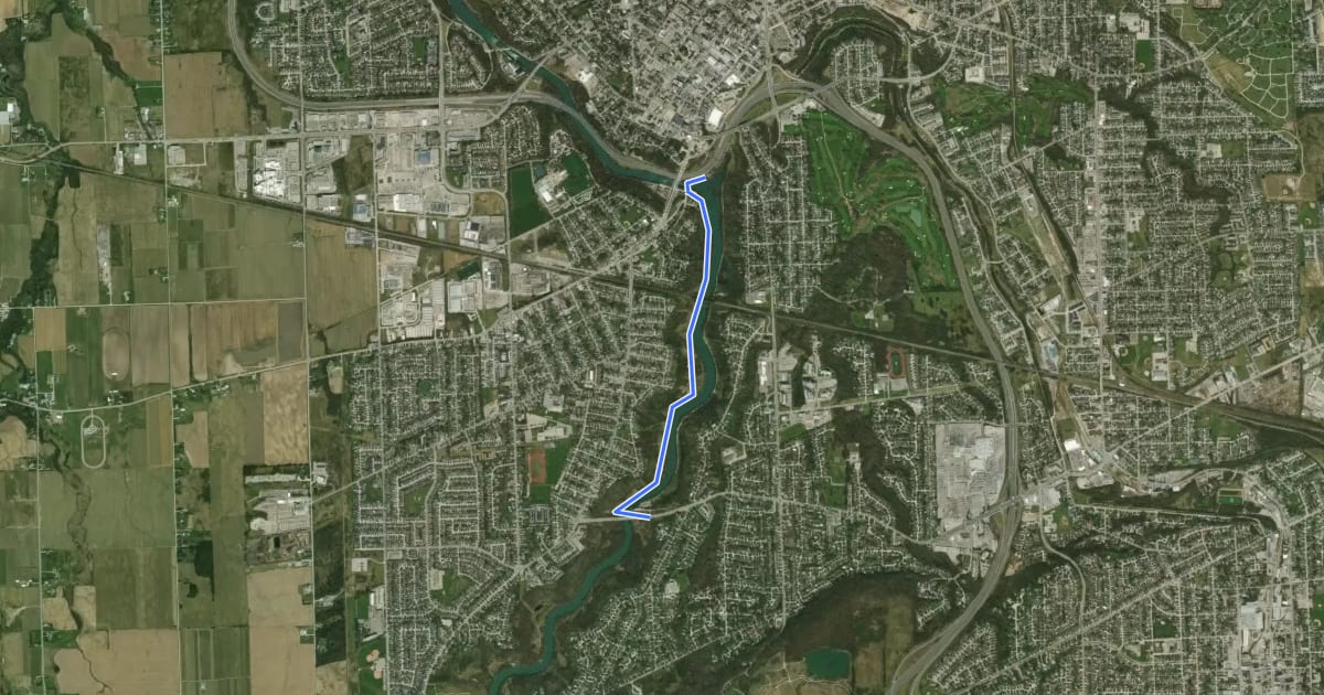 Маршрут Participark Trail на спутниковом снимке