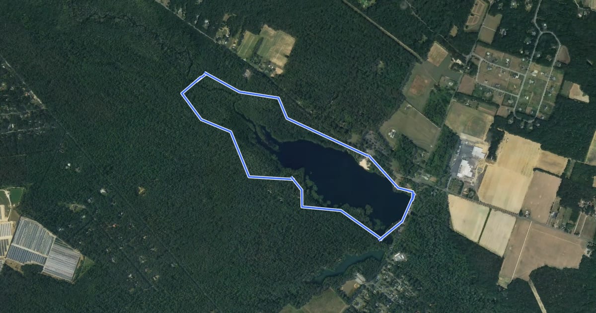 Маршрут Parvin Lake Loop на спутниковом снимке