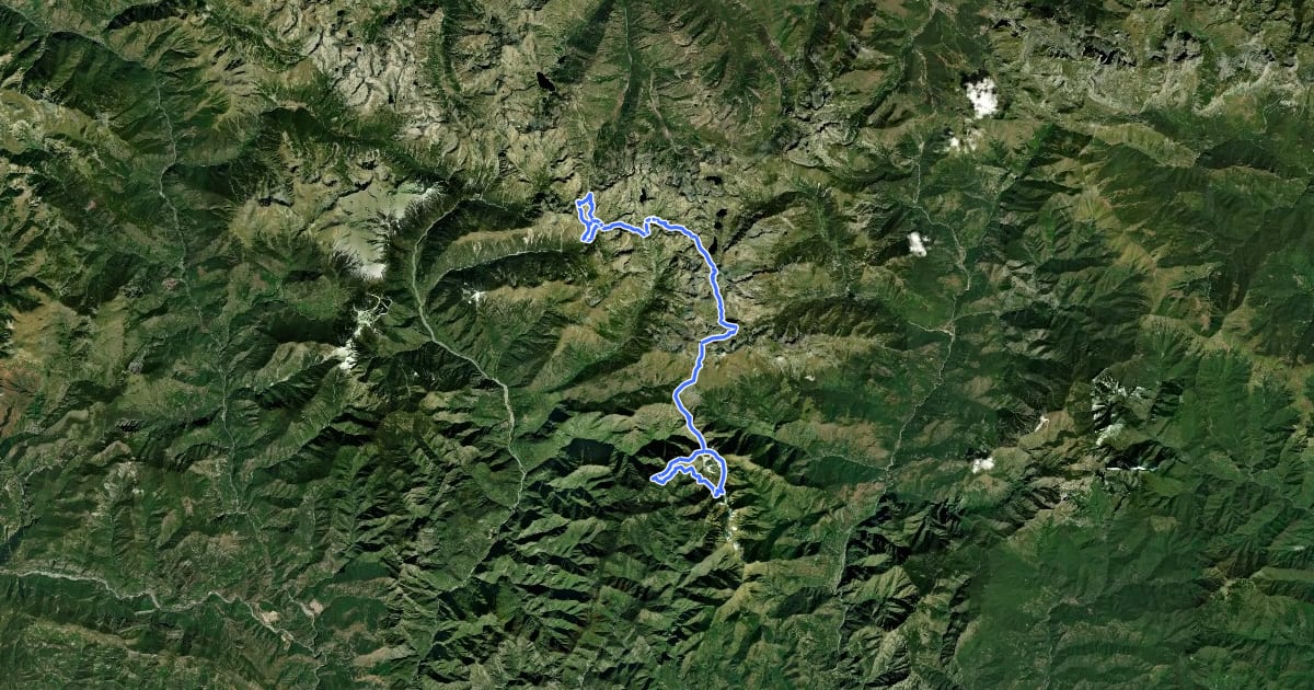 Маршрут Pas des Ladres - Massif de l'Authion на спутниковом снимке