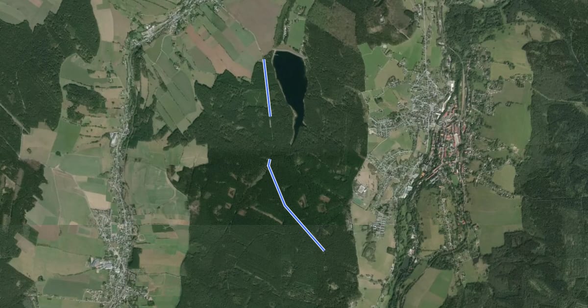 Маршрут Pascherweg-Torfstrasse на спутниковом снимке