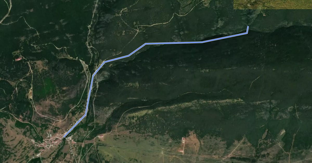 Маршрут Paseo al Chorranco на спутниковом снимке